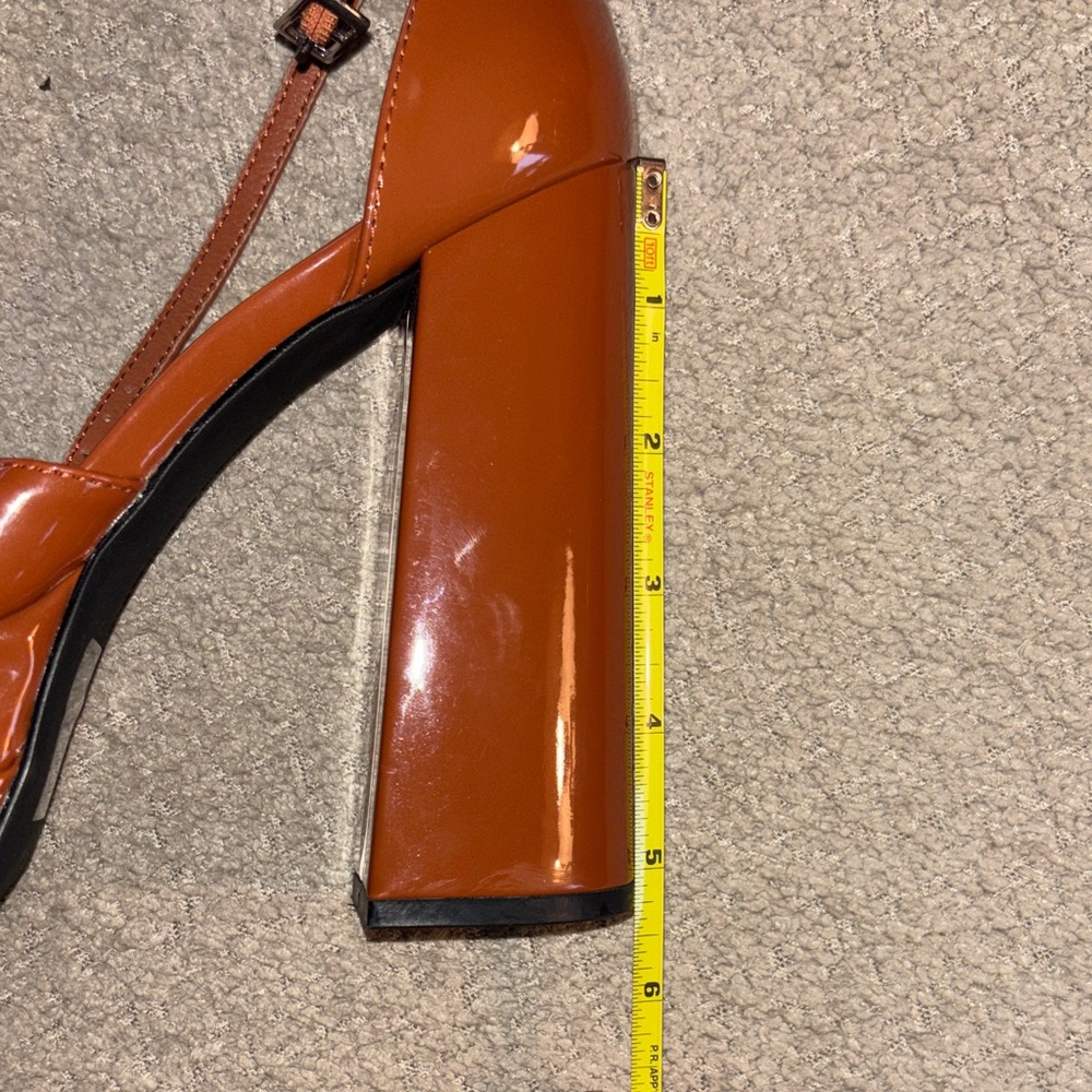 SheIN Bold Orange Platform Shoes - Picture 9 of 10